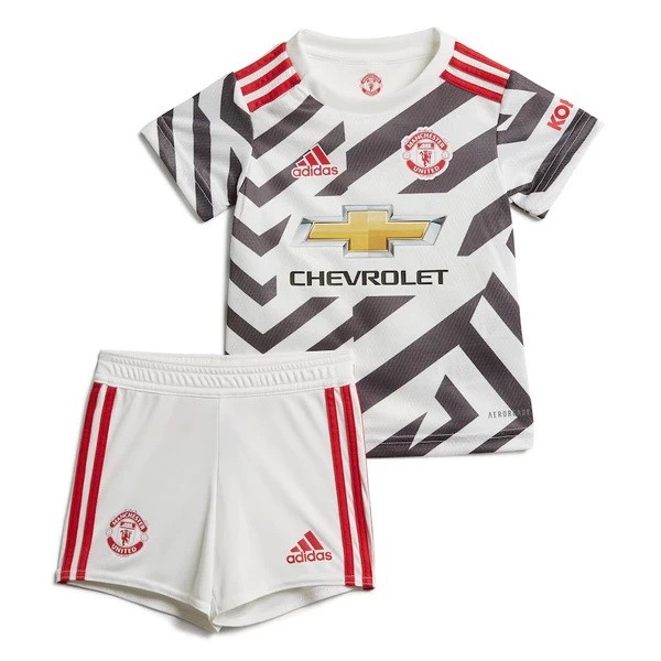 Camiseta Manchester United Replica Tercera Ropa Niños 2020/21 Blanco